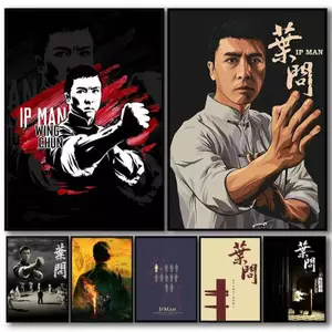 Cảnh chiến đấu trong phim Ip Man Poster Không Khung Tranh Canvas Cho Trang Trí Tường Phòng Gia Đình