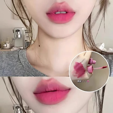 Màu sắc cô gái Hàn Quốc lạnh lùng!Son môi Glaze Velvet Matte Matte Lipstick Làm trắng Không chọn Son môi Hàn Quốc có giá trị cao