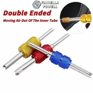 FANIELLAPOWELL Công cụ sửa chữa bánh xe đạp ô tô, Dụng cụ tháo lõi van lốp di động đa chức năng, Cờ lê lõi van sử dụng kép chống trượt đa năng