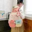 Balo Mầm Non hoạ tiết nấm và các con vật đáng yêu cho bé 2-6 tuổi size 33*27*12cm -Kimbunshop24