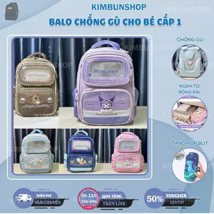 Balo Cao Cấp họa tiết nhân vật hoạt hình chống gù,chống nước, siêu nhẹ cho bé cấp 1- Kimbunshop91