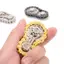 XOITU Sproets Tay Con Lăn Fidget Chain Toys, Kim Loại Dual-Gear Chain Fidget Spinner - Đồ chơi tập trung giảm căng thẳng gia công chính xác VN