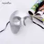 AqToCna Trang Phục Halloween Đảng Hóa Trang Nam Hóa Trang Nửa Mặt Người Lớn Phantom Of The Opera Retro Hoàng Tử Một Mắt Mặt nạ AqToCna