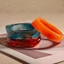 Vòng tay Acrylic WEETW, Vòng tay nhựa chuyển màu trong suốt, Vòng đeo tay cổ điển chống thấm nước bằng đá cẩm thạch không đều Chunky Cuff Fashionistas
