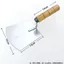 Thép không gỉ dày Arc Top Chất liệu Xẻng Tro Knife Trowel Ash Spoon Hỗ trợ hình cung Gạch tro Xây dựng Công cụ gạch Mason RAN9