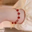Bán Chạy Vòng Tay Hoa Bốn Lá Nữ Niche Thiết Kế Phong Cách Mới Cổ Màu Trắng Bạn Gái Cặp Đôi Vận Chuyển Đến Bạn Gái26052601
