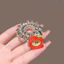 MAUROPOLI Phim Hoạt Hình Apple Trong Suốt Dây Điện Thoại Dây Buộc Tóc Phong Cách Mới Độ Đàn Hồi Cao Không Treo Cổ Tất Cả Trận Đấu Phụ Kiện Tóc