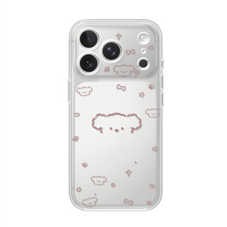 Hình ảnh chú chó lông xoăn ỐP đIệN ThoạI Cho IPhone 17 15 14 13 12 11 Promax, XR XS MAX 16PRO 16 Plus ốP Silicon TPU MềM