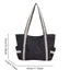 Túi đeo vai chấm bi THEGIRL8B, túi tote vải canvas cỡ lớn ngọt ngào, túi xách bền nhiều ngăn Y2K đi học