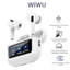 Tai Nghe WIWU T22/T24 Pro Màn Hình Cảm Ứng TFT - Chống Ồn ANC, Bluetooth 5.4, Kèm Dây Đeo Tiện Lợi