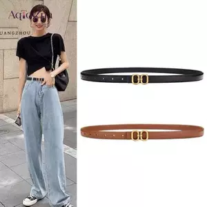 AqToCna Dây Da PU Thời Trang Cho Nữ Kim Loại Bule Dây Đeo Eo Nữ Quần Jean Quần Phù Hợp Với Dây Thắt Lưng Trang Trí AqToCna