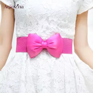 AqToCna Mới Nữ Nơ Cummerbunds Nơ Co Giãn Rộng Bukle Thắt Lưng Dây Thắt Lưng Thời Trang Bé Gái Đầm Phụ Kiện Thắt Lưng AqToCna