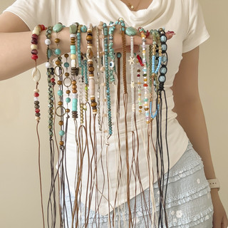 Dây thắt lưng dệt tay phong cách Bohemian Nữ 2026 Phong cách dân tộc Niche Retro Thắt lưng