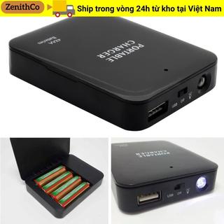 Bộ sạc khẩn cấp ZENIHCO Pin AA Hộp sạc nguồn Sạc dự phòng