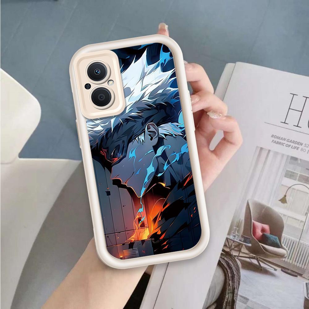Ốp Lưng Cho OPPO Reno 7Z 8Z 5G Hoạt Hình Silicon Mềm Ốp lưng TPU Jujutsu Kaisen Anime Mắt Thiên Thần Ốp Lưng Chống Sốc