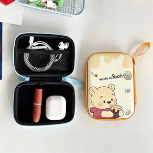 Dễ Thương Winnie the Pooh Túi Du Lịch Đa Năng Sắp Xếp Túi Sạc Tiện Ích Lưu Trữ Cáp Eva Người Tổ Chức