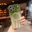 Ốp điện thoại từ tính gradient đầy màu sắc cho iPhone 17 Pro Max 14 15 16 pro max Bảo vệ ống kính chống rơi Vỏ cứng bảo vệ điện thoại