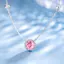 FANCIME "Spotlight" Thiết lập vòng cổ bạc Sterling tròn