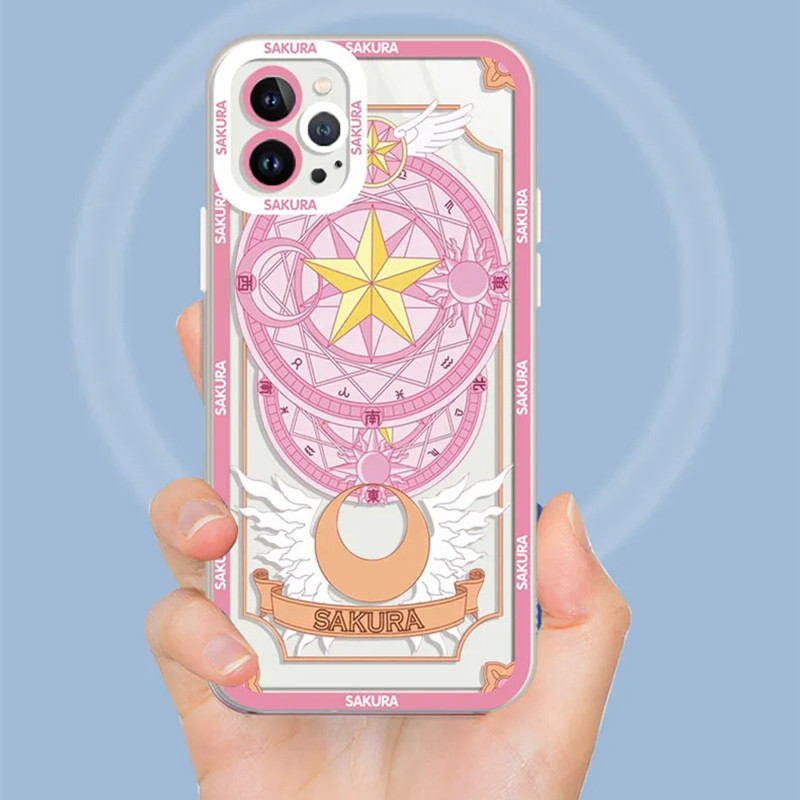 Ốp Điện Thoại Cho Xiaomi Redmi Note 15 Pro Plus 5G 13 12 4G Redmi A7 Pro 13C Ốp Lưng Anime Cardcaptor Sakura Dễ Thương Trong Suốt Chống Sốc Họa Tiết Bảo Vệ Ống Kính Hoạt Hình Mềm TPU Trong Suốt