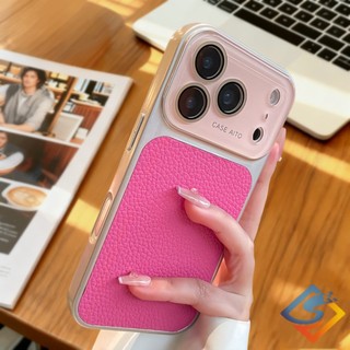 Dark Cherry Red Ngay lập tức biến thành Ốp điện thoại 17 Pro Max Bảo vệ ống kính cửa sổ lớn cho iPhone 13 14 15 16 Pro Max Ốp điện thoại chống sốc kèm theo hoàn toàn