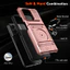 Dành Cho Motorola Moto G Play (2026) Ốp Lưng Hạng Nặng Vòng Xoay Từ Tính Chân Đế Bảo Vệ Khe Cắm Thẻ ẩn Ví