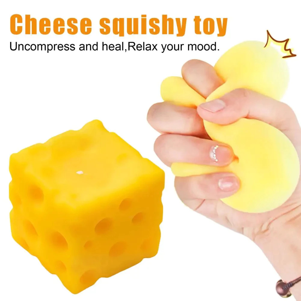 Thực Phẩm Theo Chủ Đề Phô Mai Squishy Đồ Chơi Giúp Tập Trung Và Thư Giãn Cơ Thể Và Tâm Trí Silicon Mềm Phục Hồi Chậm Bóp Đồ Chơi Lớp Học Giải Thưởng Đảng Ủng Hộ