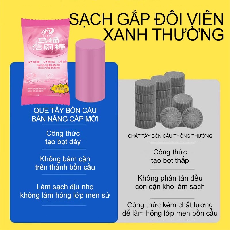 Viên sạch bồn cầu,tẩy sạch mảng bám - khử mùi - diệt vi khuẩn toilet - viên thả bồn cầu,hương thơm đa dạng