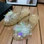 Thạch Nữ Thời Trang Thường Ngày Mặc Bên Ngoài Dép Nữ Pha Lê Trong Suốt Phong Cách Hàn Quốc Baotou Kim Sa Lấp Lánh Dép Dép