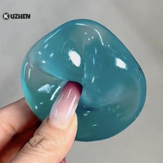 KUZHEN 1 Cái Chống Căng Thẳng Cảm Giác Fidgets Squishy Đồ Chơi Mềm Mô Phỏng Trong Suốt Màu Xanh Maltose Chậm Đàn Hồi Đồ Chơi NÓNG