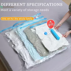 BeautifulHomeA 5 Túi Hút Chân Không Trong Suốt Thiệned Túi Niêm Phong Đặc Biệt Cho Quần Áo Và Chăn Túi Bảo Quản Du Lịch Và Túi Bảo Quản Chung VN