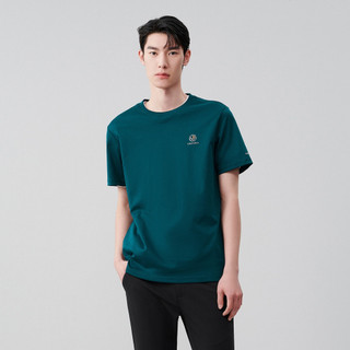 [GIẢM 50%] Áo Thun Nam HLA Ngắn Tay Trơn Basic In Nhiệt, Cotton Thoáng Khí, Co Giãn Thoải Mái