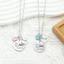 Bộ mặt dây chuyền khâu hợp kim kẽm tươi mát đơn giản Thích hợp cho nam giới Quà tặng nữ