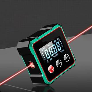 [Ktp] Dụng cụ đo góc kỹ thuật số từ tính 360 ° với thước đo Laser điện tử thước đo góc sạc LCD Loại C Dụng cụ đo