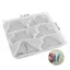 AN.MART Kẹp Móng Vuốt Tóc Khuôn Nhựa Silicon Kim Loại Hình Học Barrettes Epoxy Khuôn Cho DIY Nhựa Nữ Kẹp Tóc Thủ Công Trang Sức Làm VN
