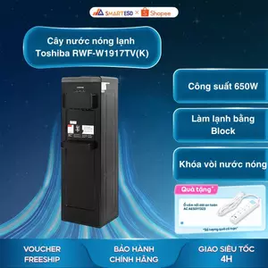 Cây nước nóng lạnh Toshiba RWF-W1917TV(K) - Công suất 650W - Bảo hành chính hãng 12 tháng