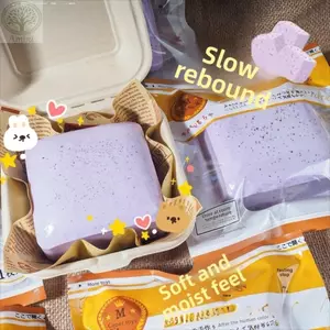 AMLU Squishy tăng chậm, Squishes Làm dịu Đồ chơi thần tài Giảm căng thẳng Bánh mì nướng dính Squishy, Quà tặng Kết cấu mềm Squishy Bóp đồ chơi Giải phóng căng thẳng