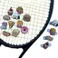 Cheenm Food Series Hamburger Tennis Raet Pizza Cookie Bánh Mì Donut Hình Sho Hấp Thụ Silicone Tennis Vợt Giảm Chấn VN