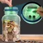 LED Nhiều Màu Sắc Heo Đất Ngân Hàng Heo Đất Đếm Heo Đất Đô La Euro Pound Heo Đất Heo Đất Ngân Hàng Heo Đất Đầy Đủ