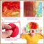 Mũi chú hề xốp đỏ + Tóc giả chú hề nhiều màu cho trang phục Cosplay hóa trang.