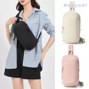 Túi đeo thắt lưng WANYEDI, Túi đeo ngực nữ RFID chống rung dung tích lớn, Túi điện thoại di động Nylon nhẹ sành điệu Unisex