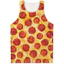 Top bình in hình Pepperoni Pizza 3D dễ thương dành cho nam nữ, Áo Vest thực phẩm không tay mùa hè, mềm mại thoáng khí