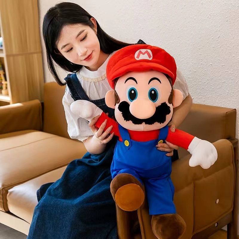 [Gối búp bê] Super Mario Brothers Mario Doll Đồ chơi sang trọng Búp bê Louis Phong cách cổ điển Quà tặng sinh nhật cho bé trai 260604