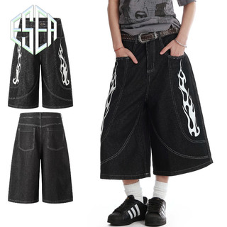 Quần short denim nam ESEA phong cách retro kiểu dáng trung tính chất lượng cao của Mỹ