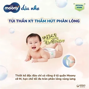 Tã bỉm quần Moony dịu nhẹ Natural cao cấp size M46/L36/XL32