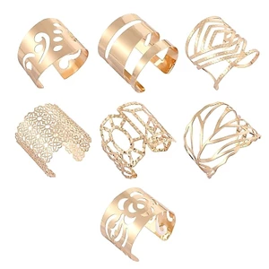 Treeling Thanh Lịch Kim Loại Mở Vòng Tay Unisex Hình Thoi Vòng Tay Họa Tiết Hình Thoi Với Các Yếu Tố Hoa Cho Các Bữa Tiệc Và Đám Cưới