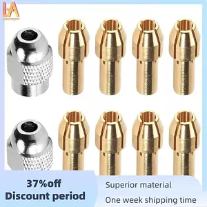 10 Chiếc Collet Đồng Thau Cho, Thay Thế 4485 Bộ Dụng Cụ Đai Ốc Khoan Xoay Thay Đổi Nhanh 0.8 / 1.2 / 1.5 / 1.8 / 2.0 / 2.4 / 3.0 / 3.2mm