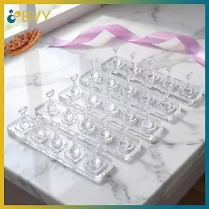 BVY 510 Lưới Acrylic Móng Tay Không Từ Tính Giả Đầu Móng Tay Hiển Thị Giá Đỡ Mạnh Mẽ Và Có Thể Tái Sử Dụng Cho Salon Đào Tạo Nghệ Thuật Thực Hành.