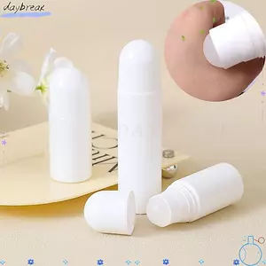 DAYBREAK 10 Chai lăn rỗng, Chai cuộn nhựa tái sử dụng có thể nạp lại, Hộp đựng chống rò rỉ màu trắng di động Chai phân phối mỹ phẩm cho nước hoa tinh dầu