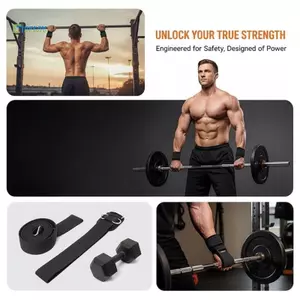 1 Cặp Dây Đeo Nâng Trọng Lượng Có Đệm Quấn Cổ Tay Tập Thể Dục Tập Thể Dục Dây Đeo Deadlift Chống Trơn Trượt Rèn Luyện Sức Mạnh Dây Đeo Cử Tạ mới