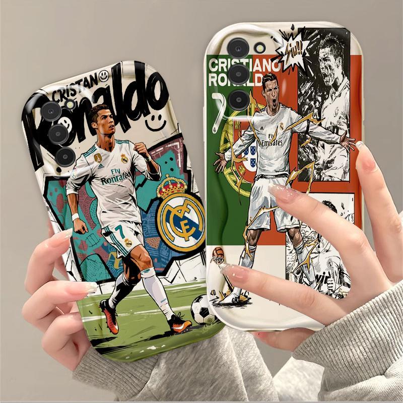 Thích Hợp Cho Samsung A11 A02S A03S 3D TPU Mềm World Cup Cristiano Ronaldo Sinh Viên Ốp Điện Thoại Chống Sốc
